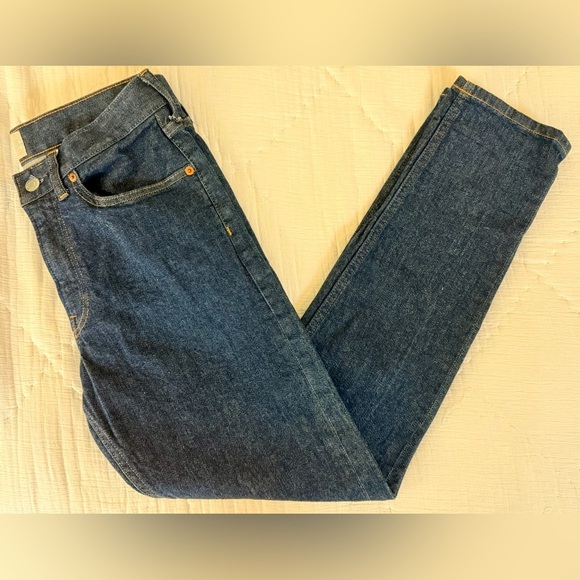 Everlane Selvedge Slim Fit Jeans 30x30 Men’s Organic Cotton Indigo Blue - Picture 7 of 11